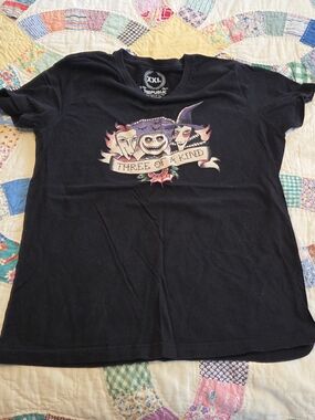 Nightmare Before Christmas Lock Shock and Barrel Three of A Kind Womens tee